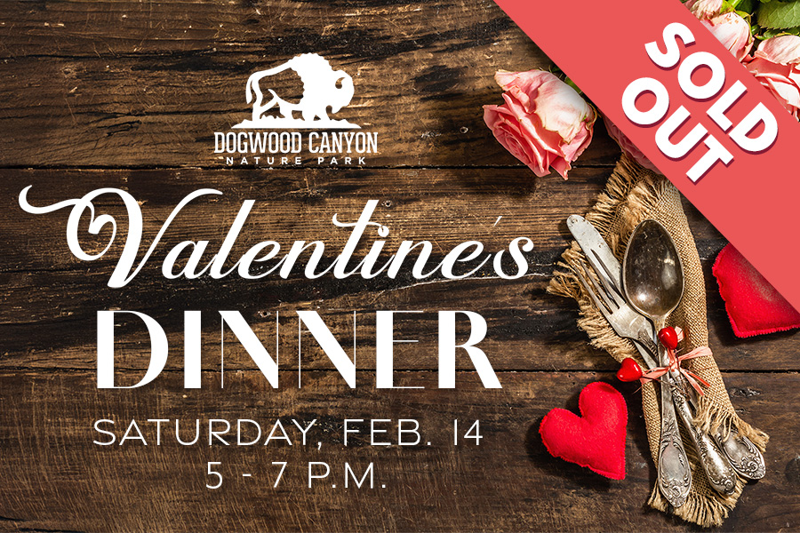 SOLD OUT Dogwood Canyon Valentine's Dinner Saturday, Feb. 14 5 - 7 p.m.