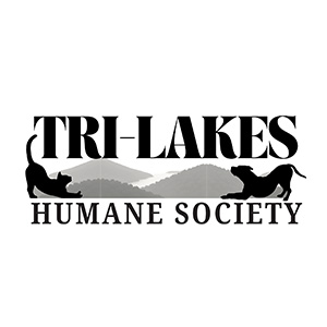 Logo with text: "Tri-Lakes Humane Society"